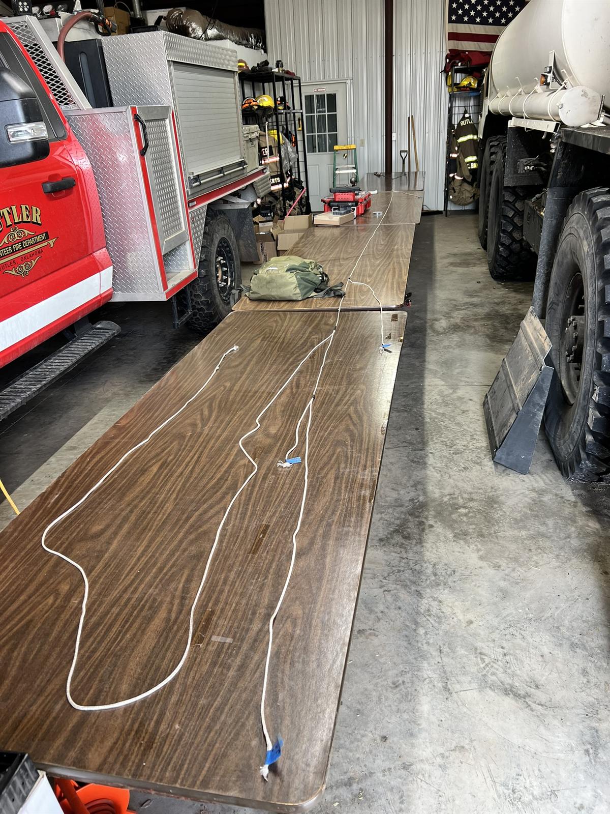 Brush truck in the 10-8 Upfitting build bay